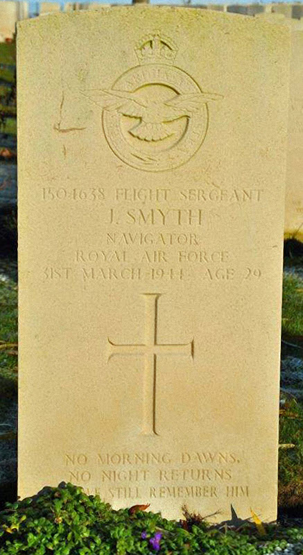 F/Sgt James Smyth<br /><br /><br />died on active duty - March 31st, 1944